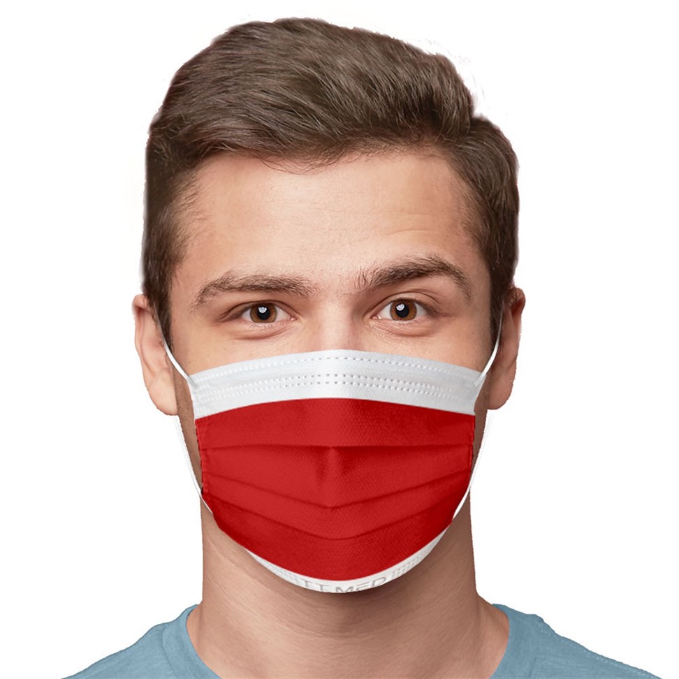 3 Katlı Steril TT Kırmızı Maske Kampanya 